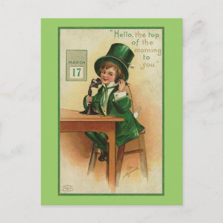 Carte Postale Bonjour, Top of the Morning à vous