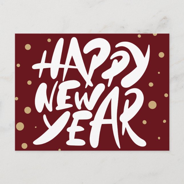 Carte Postale Bonne année (Devant)