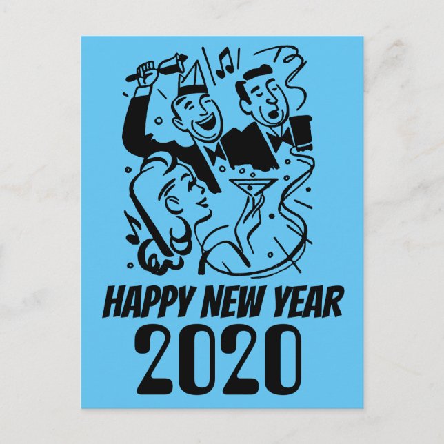 Carte Postale Bonne année 2020 (Devant)