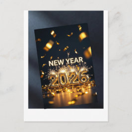 Carte Postale Bonne année 2026 – Nouveau départ, Nouvelles espér