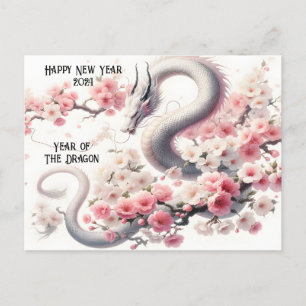 Carte Postale Bonne Année Chinoise Du Dragon