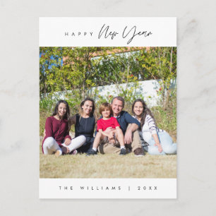 Carte Postale Bonne année, moderne Greeting Photo de famille