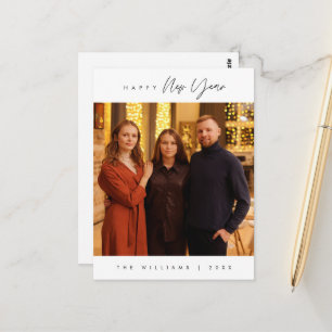 Carte Postale Bonne année, moderne Greeting Photo de famille