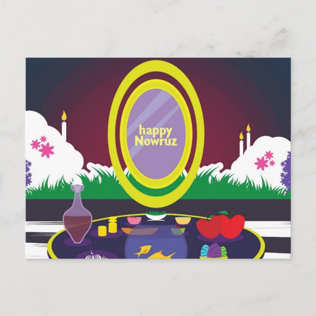 Carte Postale Bonne année Nowruz (Devant)