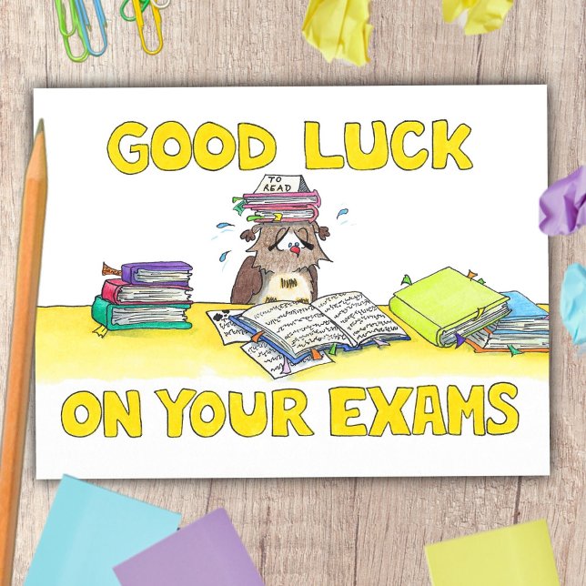 Carte Postale Bonne chance sur vos examens (Créateur téléchargé)