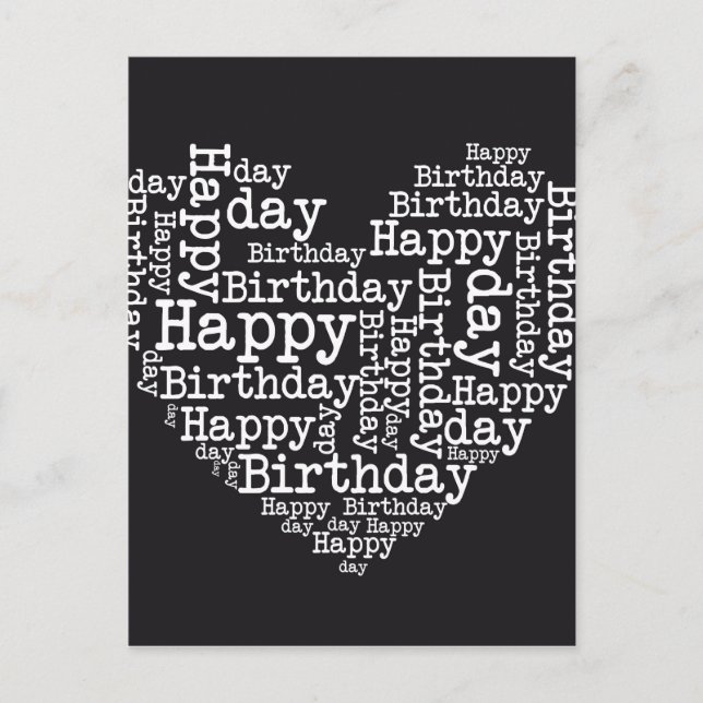 Carte Postale Bonne conception d'anniversaire (Devant)