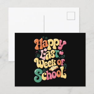 Carte Postale Bonne Dernière Semaine D'Enseignants Étudiants Sup