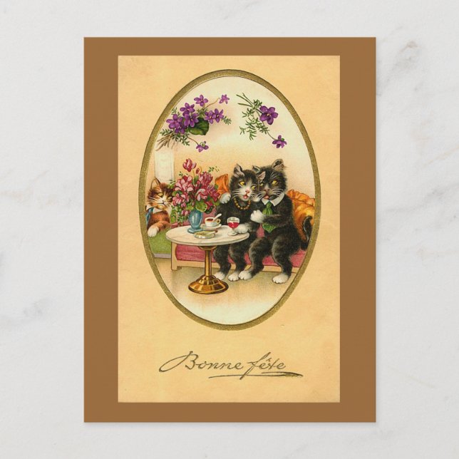 Carte postale Bonne Fete (Devant)