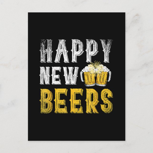 Carte Postale Bonne fête des bières nouvelles (Devant)