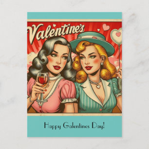 Carte Postale Bonne fête des Galentines