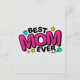 Carte Postale Bonne Fête des mères pour la meilleure maman jamai
