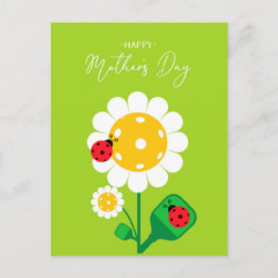 Carte Postale Bonne fête des mères pour Pickleball Maman, mignon