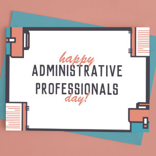 Carte Postale Bonne fête des professionnels administratifs