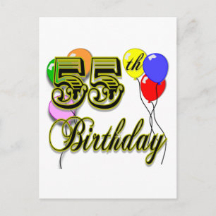 Carte Postale Bonne fête du 55e anniversaire