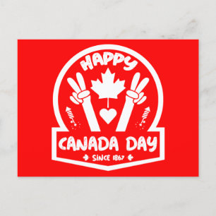 Carte Postale Bonne fête du Canada 1er juillet