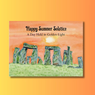 Carte Postale Bonne fête du solstice d'été Stonehenge