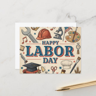 Carte Postale Bonne fête du travail
