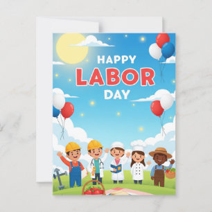 Carte Postale Bonne fête du travail