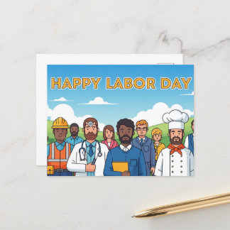 Carte Postale Bonne fête du travail