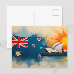 Carte Postale Bonne fête nationale australienne