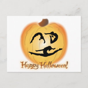 Carte Postale Bonne Gymnastique d'Halloween