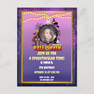 Carte Postale Bonne Halloween C'est la fête de la saison Éffraya