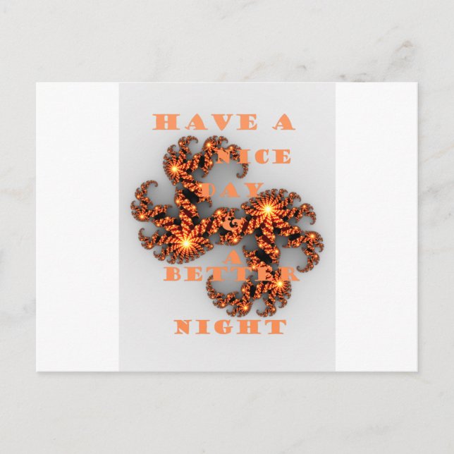 Carte Postale Bonne journée et meilleure nuit (Devant)