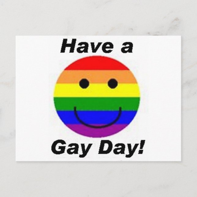Carte Postale Bonne Journée Gay ! (Devant)