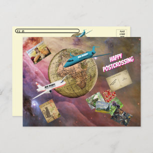 Carte Postale Bonne Navigation - Courrier Dans Le Monde Entier