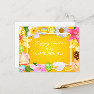 Carte Postale Bonne Pâques à ma petite-fille