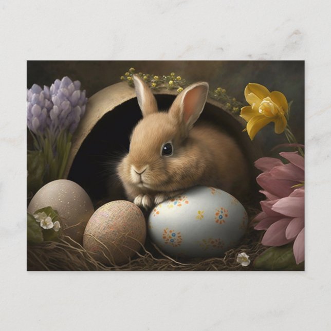 Carte Postale Bonne Pâques voeux PostCard (Devant)