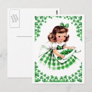 Carte Postale Bonne Saint Patrick. Vintage irlandaise