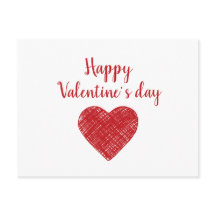 Bonne Saint-Valentin Coeur rouge Love dit