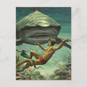 Carte Postale Bonne Semaine du requin