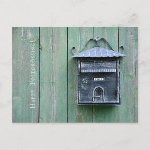 Carte Postale Bonne traversée postale ! Boîte aux lettres.