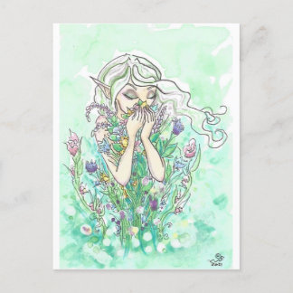Carte Postale Bonnes senteurs Fleur Fleur Fée Imaginaire Art Imp
