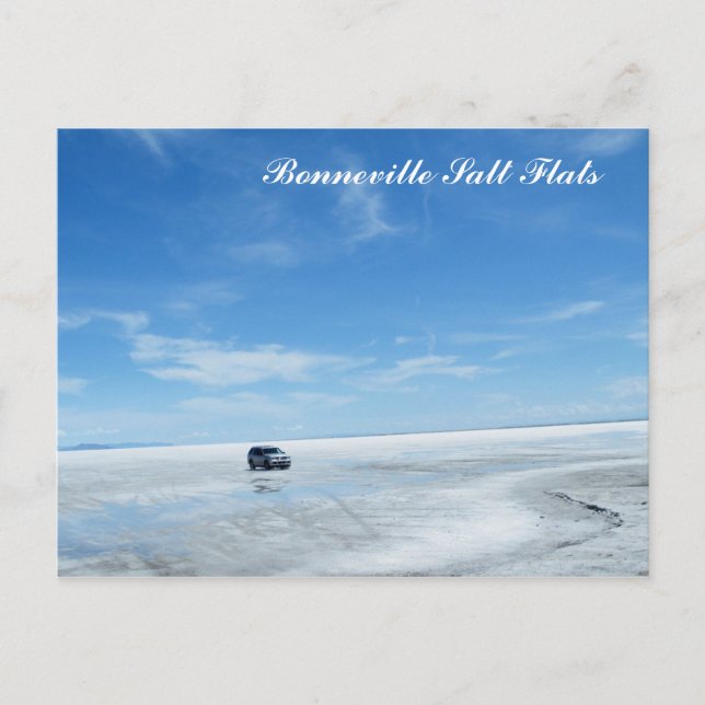 Carte Postale Bonneville Salt Flats (Devant)