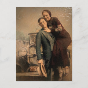Carte Postale Bonnie & Clyde
