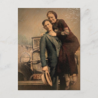 Carte Postale Bonnie & Clyde