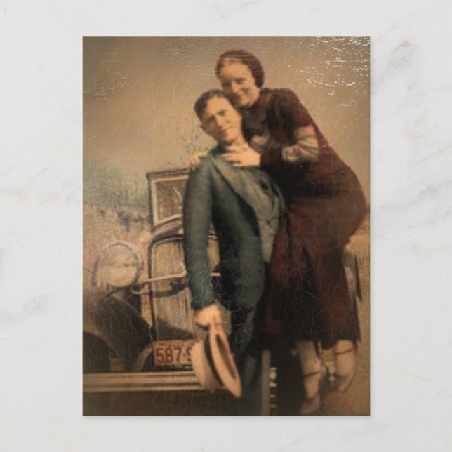 Carte Postale Bonnie et Clyde (Devant)
