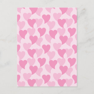 Carte Postale Bons Coeurs Motif sans couture