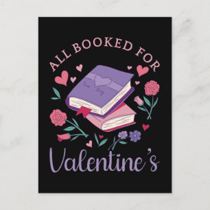 Carte Postale Bookworm - Tous réservés pour Valentine's II