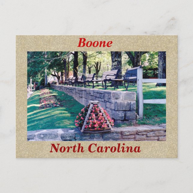 Carte Postale Boone Caroline du Nord (Devant)