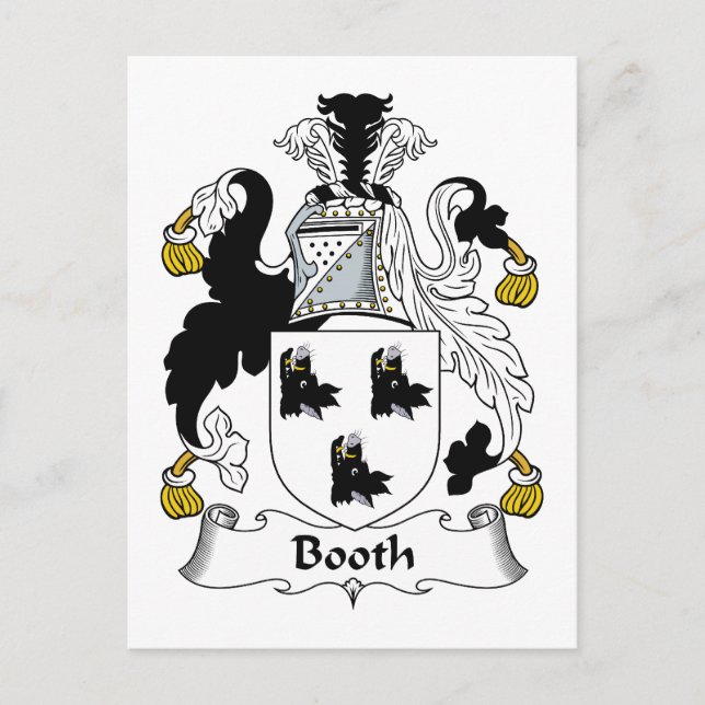 Carte Postale Booth Family Crest (Devant)