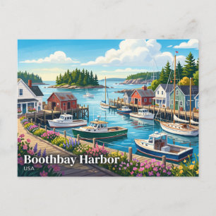 Carte Postale Boothbay Harbor États-Unis