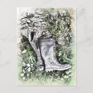 CARTE POSTALE BOOTS