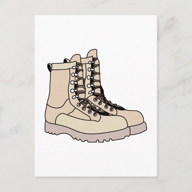 Carte Postale Boots de combat (Devant)