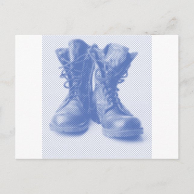 CARTE POSTALE BOOTS DE COMBAT (Devant)