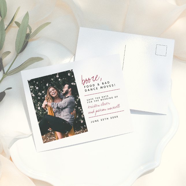 Carte Postale Booze Bourgogne nourriture et mauvaise danse se dé (Créateur téléchargé)