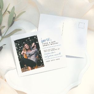 Carte Postale Booze Food & Bad Dance Moving   Écriture manuelle 